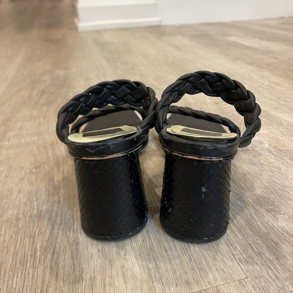 Dolce Vita Black Braided Sandals - Picture 5 of 5